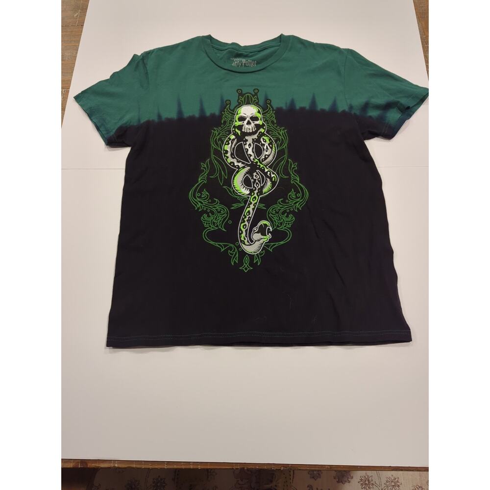 Harry Potter Wizarding World World Dark Mark Black And Green T-shirt Small